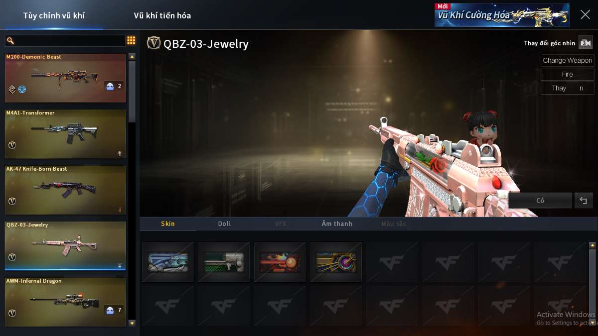 shop acc cf uy tin gia re